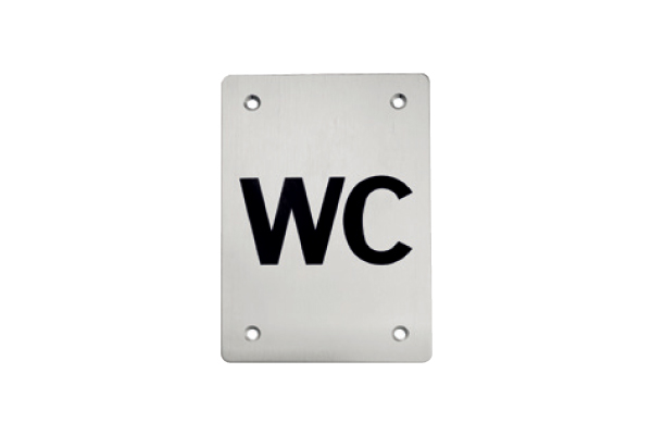 Placa sinal�tica 150x100 - INOX 304